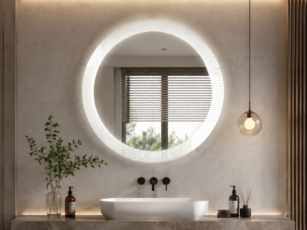 Halo Round LED Mirror A X